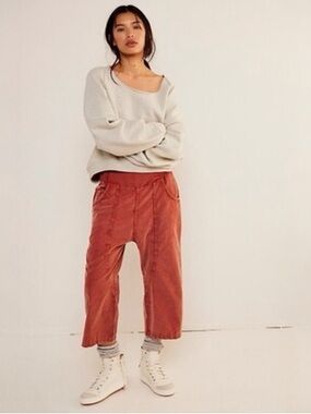 Free People Lunan Crop Harem Cords